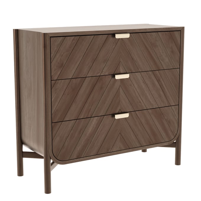 Harto Marius schuifladen-commode - walnoot natuur
