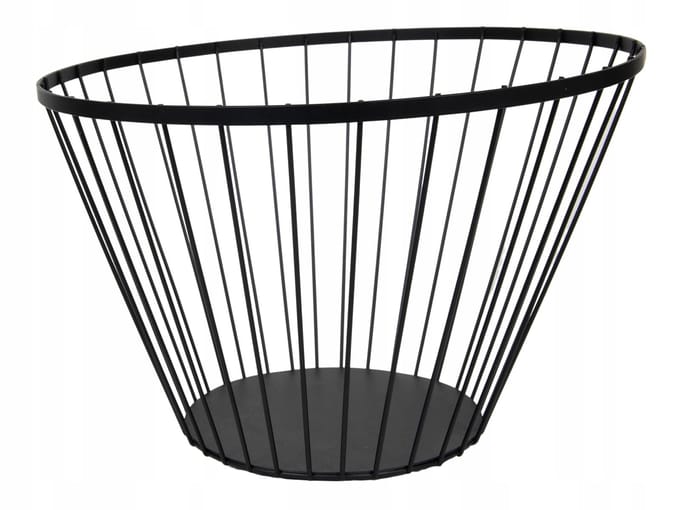 MANDSCHAAL VOOR FRUIT EN GROENTEN ZWART METAALDRAAD 28 cm LOFT SCHAAL