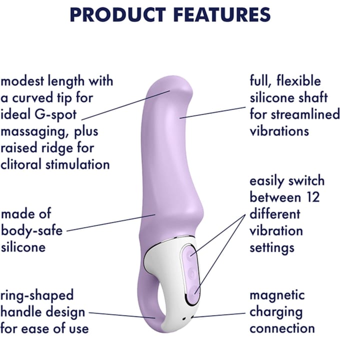 Satisfyer Vibes - Charming Smile, G-spot-vibrator met 12 krachtige vibratieprogramma's, waterdicht, oplaadbaar
