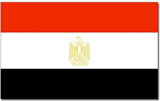 Vlag Egypte - 90 x 150 cm - Egyptische Vlag - Egypt