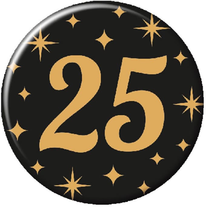 Paperdreams - Button Classy Party - 25 jaar