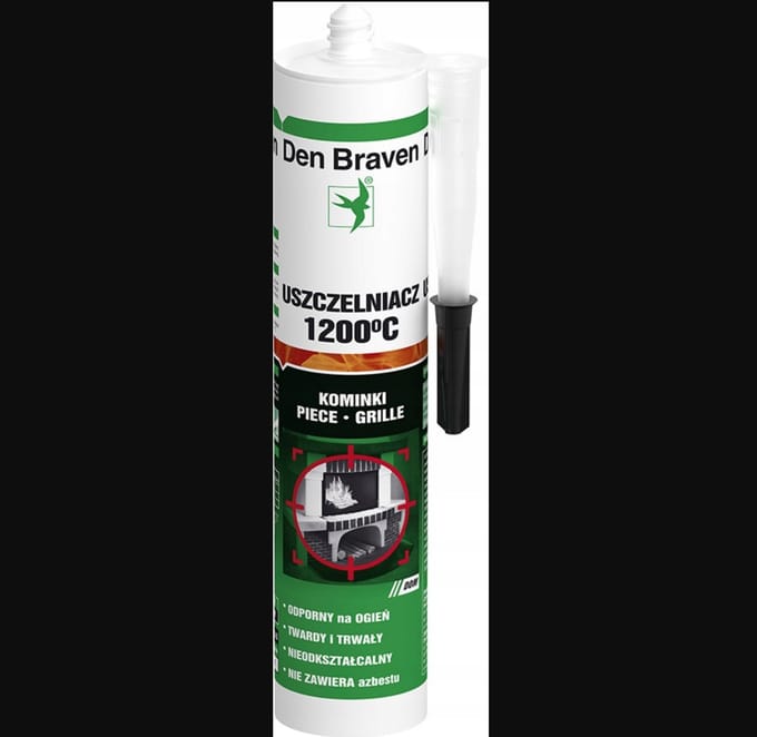 Bostik Fire Sealant - Vuurvaste afdichtkit - 310 ml - Zwart - Tot 1200°C