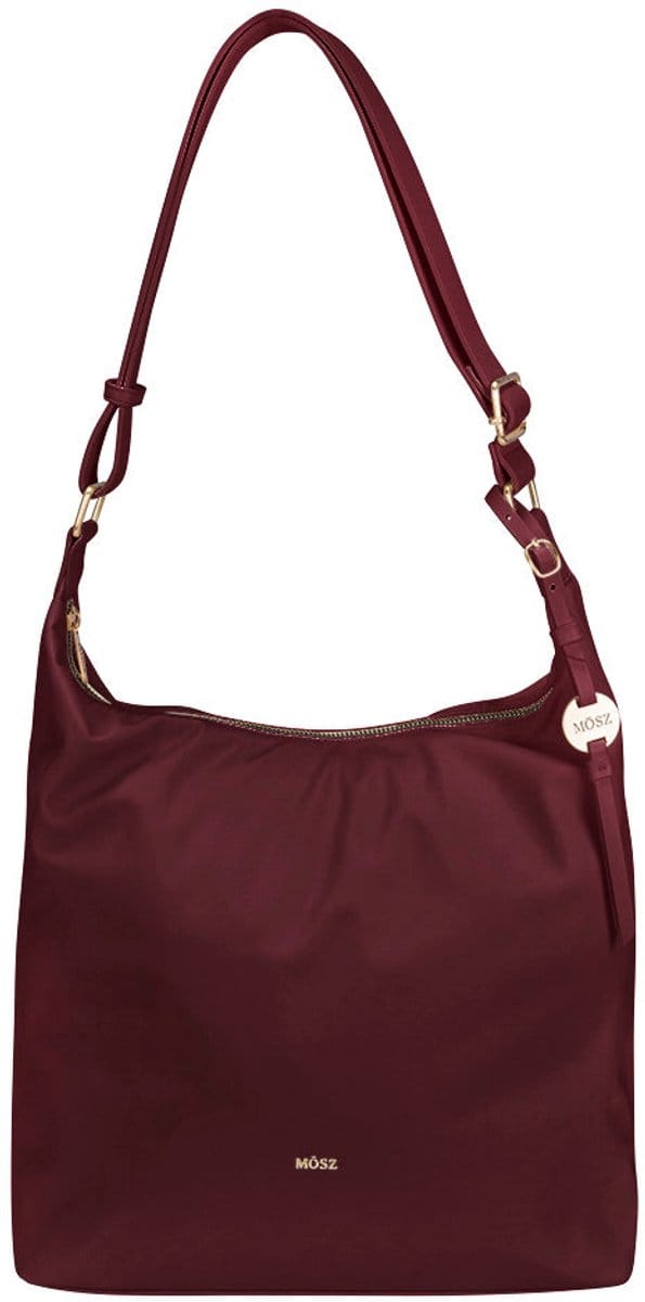 MŌSZ Dames schoudertas hobo nylon - aubergine