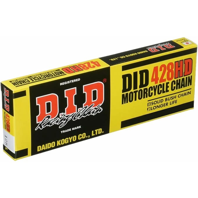 Motorfiets rolketting D.I.D 428Hd(B&B) X 128 Mail. Rj