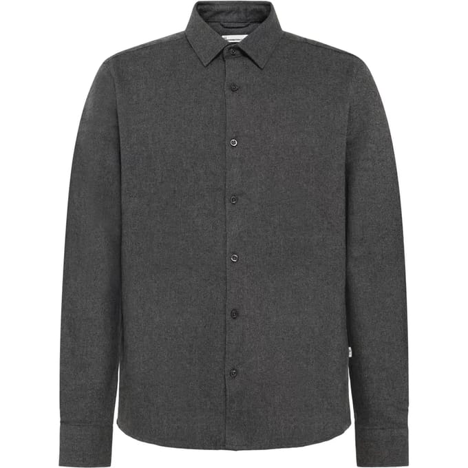 Flanellen overhemd met lange mouwen KnowledgeCotton Apparel Dune