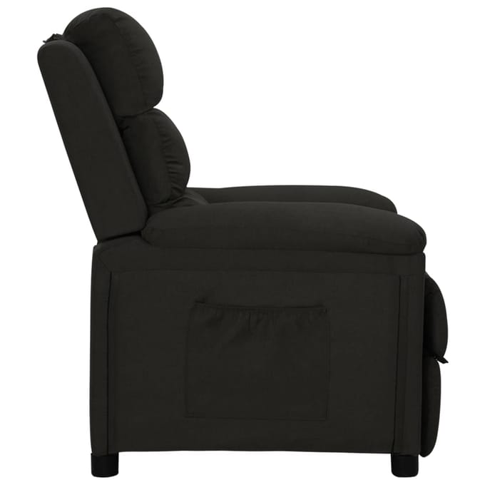 vidaXL - Fauteuil - verstelbaar - stof - zwart