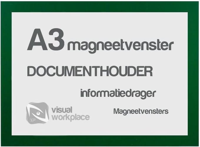 Magneetvenster A3 - Groen