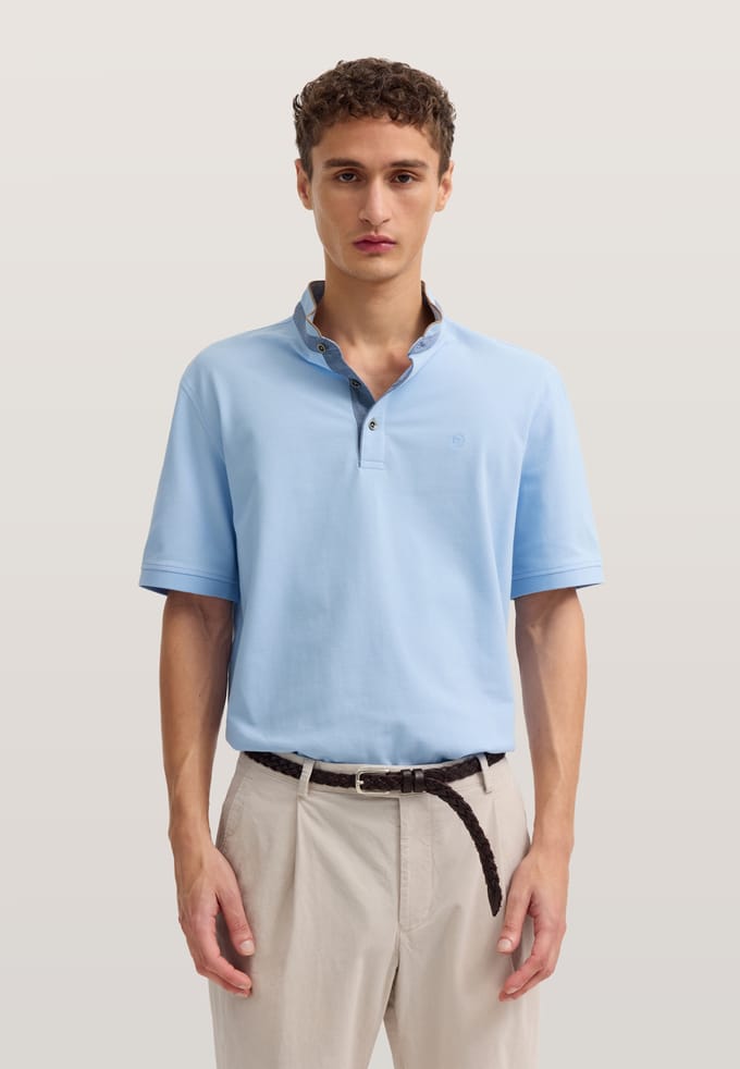 Bugatti Herren Polo Modern Fit van puur katoen