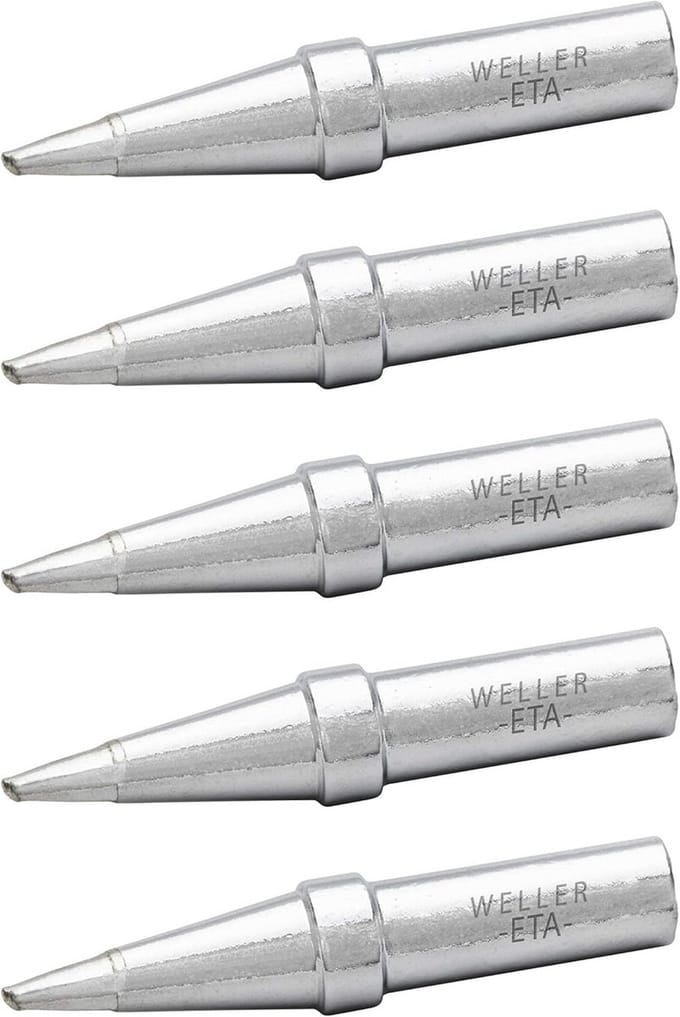 Soldeertip set voor WE1010 - 5 stuks, 1,6 mm schroevendraaiervormig