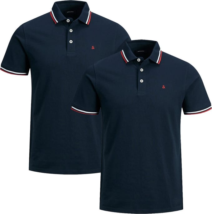 Jack & Jones Heren poloshirt 2 pack Paulos - Slim Fit