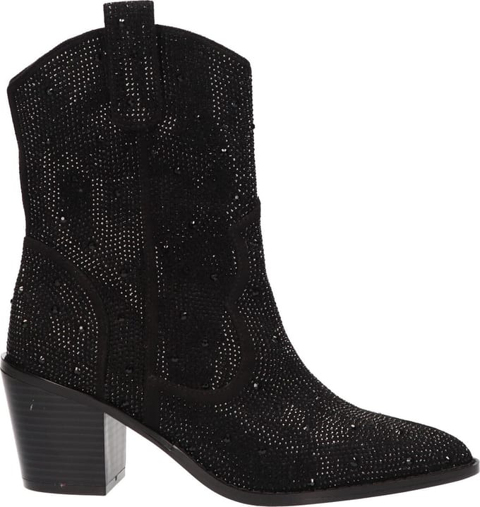 La Strada Western Boot Zwart Textiel - Damesschoenen - Maat - 41