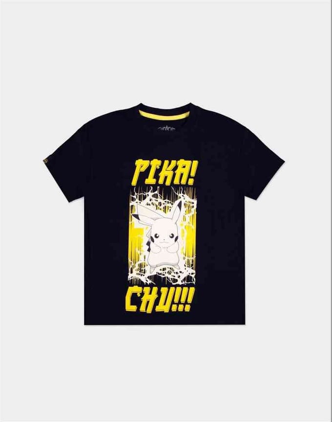 Pokémon - PIKA! CHU!! Dames T-shirt - M - Zwart