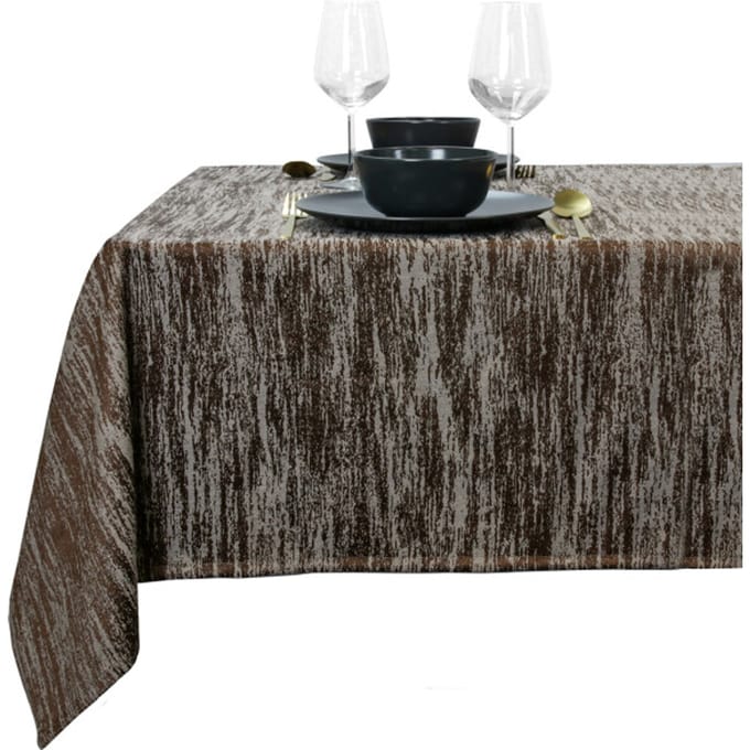 Unique Living - Tafelkleed Neomi 145x300cm - Rocky Brown