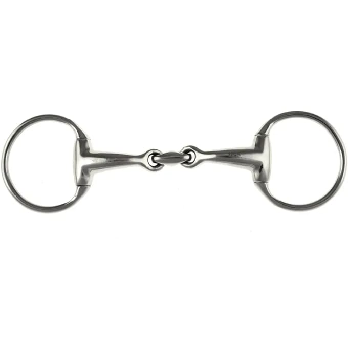 Dubbel snaffle bit voor gebogen paard Umbria Equitazione