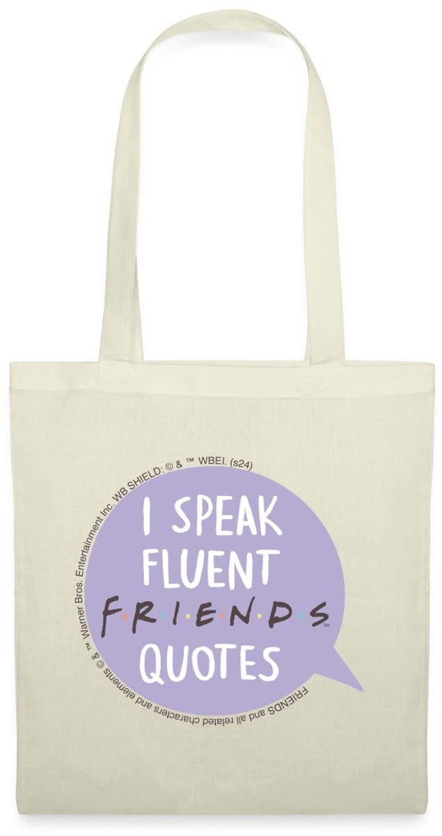 Friends I Speak Fluent Quotes Tekst Bubbel Tas Van Stof Schoudertas