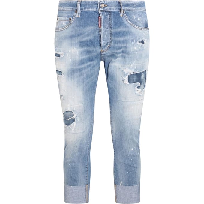 Dsquared2 Sailor Jean Destroyed Reinforced Denim Blauwe Jeans