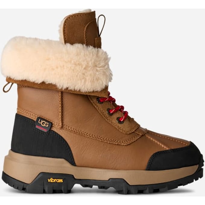 UGG® Adirondack Boot XXV for Women in Brown, Size 10, Leather/Polyester/Wool