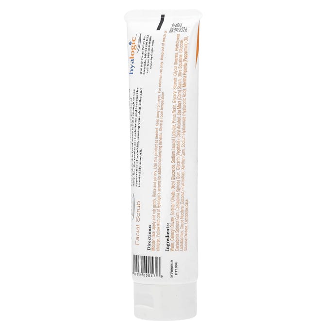 Gezichtsscrub met Hyaluronzuur en Exfo Amber, 130G(4.58Oz) white