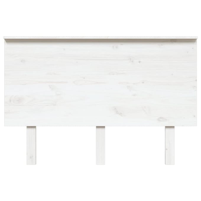 vidaXL - Hoofdbord - 124x6x82,5 - cm - massief - grenenhout - wit