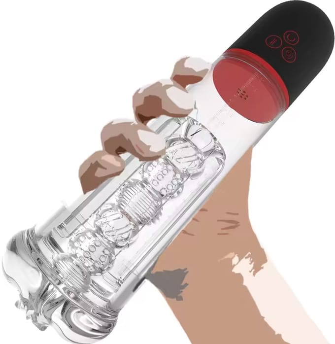 SUPER Masturbator XXL - Penis Pomp Vacuüm - Vibrator