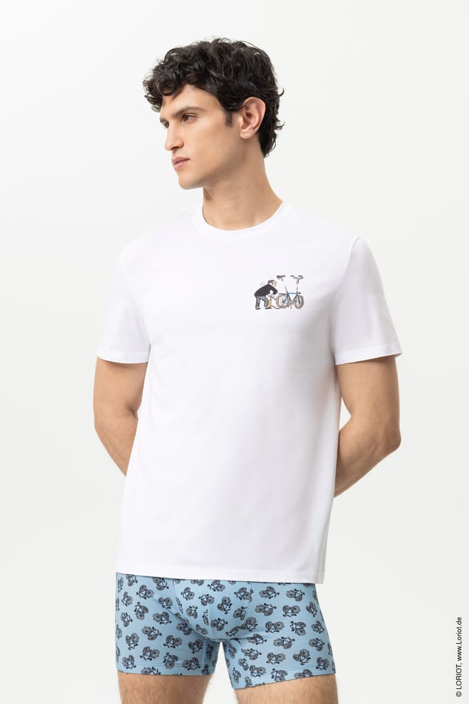 T-shirt Serie mey x LORIOT Wit