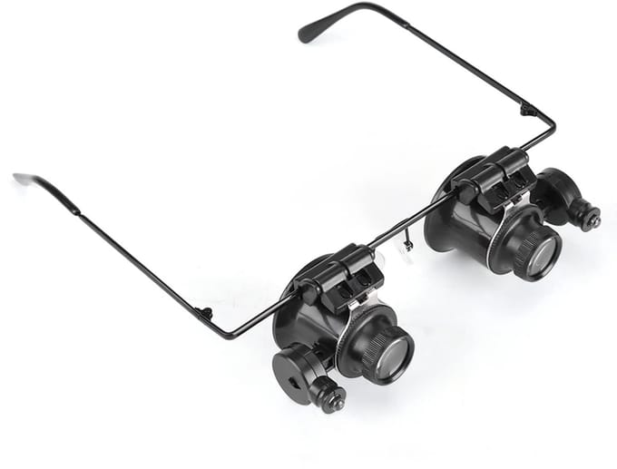 BRENZOOS - Professionele Verlichte Hoofdvergrootglasbril voor Juwereliers