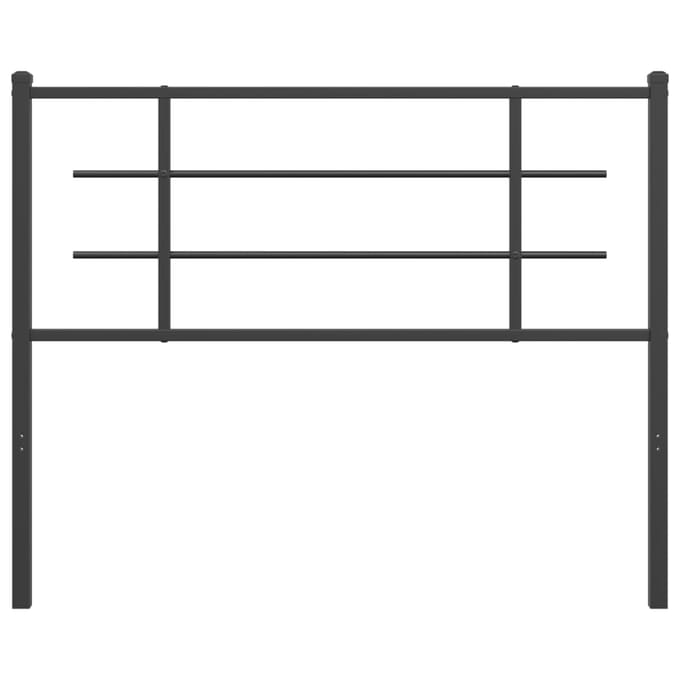 vidaXL Vervangend hoofdbord 107 cm metaal zwart