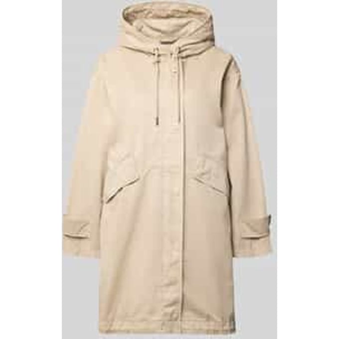 Regular fit Parka van puur katoen