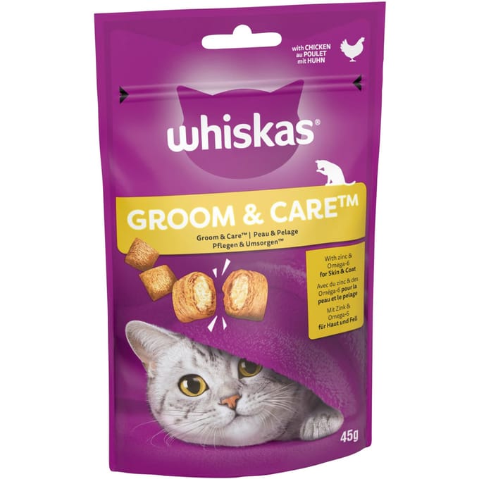 45 g Whiskas Snacks Groom & Care kattensnacks