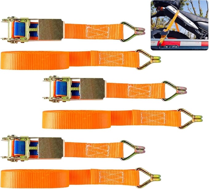 Solidchoice - Set van 3 Spanbanden met Haken en Ratelsysteem
