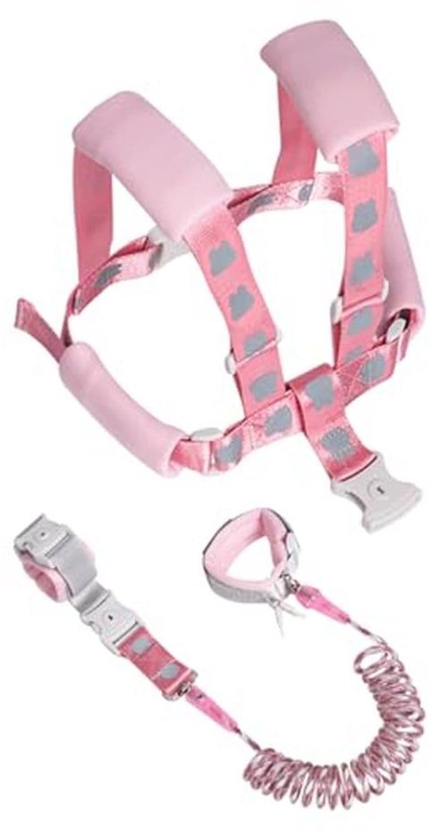Peuter teugels harnas 3-in-1 met reflectieve veiligheid riem