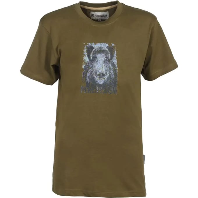 Kinder t-shirt met zeekoe print PERCUSSION