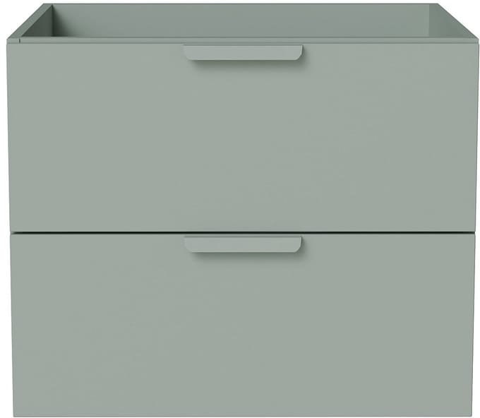 Vente-unique Zwevende onderkast voor wastafel - Amandelgroen - B60 cm - AVORELI