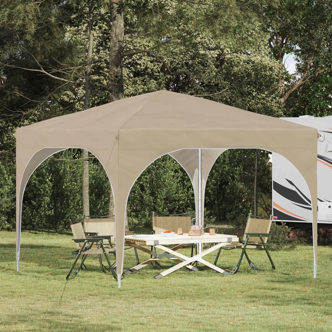 vidaXL - Pop-up - Feesttent - 290 - x - 290 - x - 245 - cm - Crèmekleurig