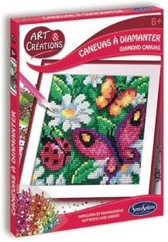 Art & Création - Canevas à Diamanter - Papillons