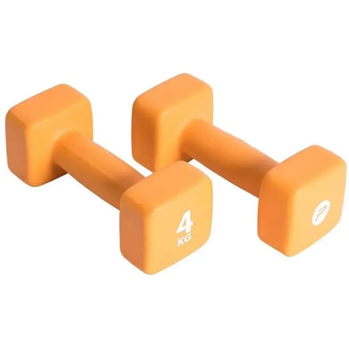 Pure2Improve - Dumbbell set 2x4kg - Gewichten met neopreen coating.