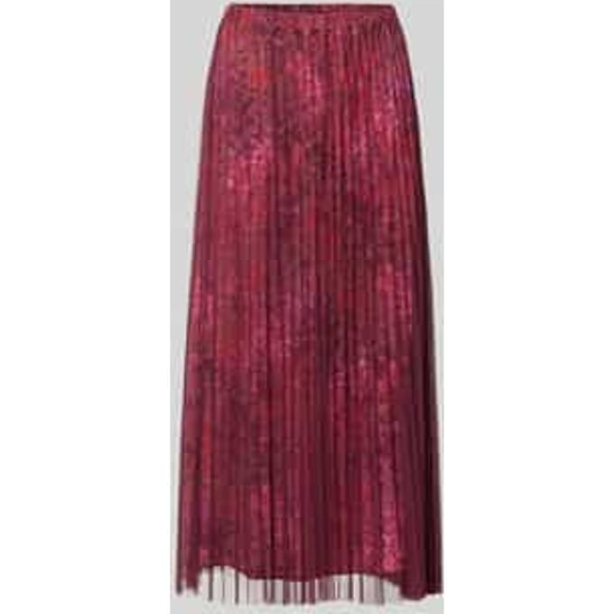 Midirok met plissévouwen in all-over look