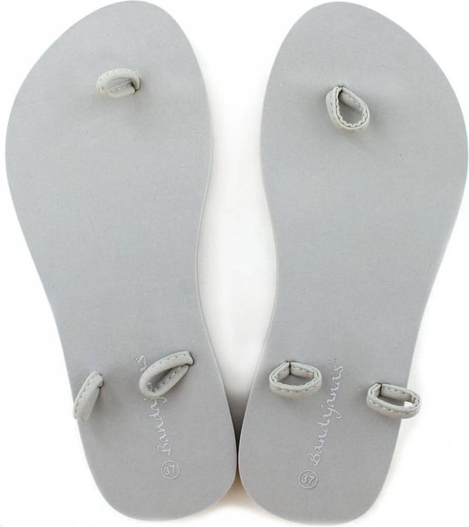 Haakkit Zpagetti Hoooked slipperset grijs