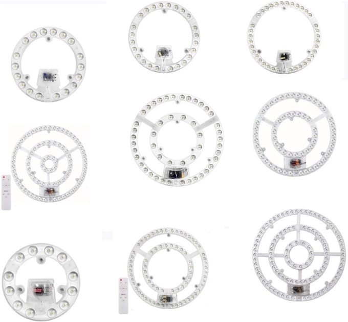 Led Paneel Module - Ronde Verlichting - Plafondvervanging - Magneetfixatie Installatie - 32cm Diameter - Driekleurig