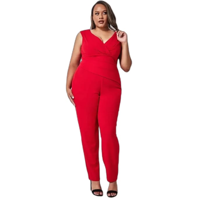 Dames jumpsuit Goddiva Bardot Scuba