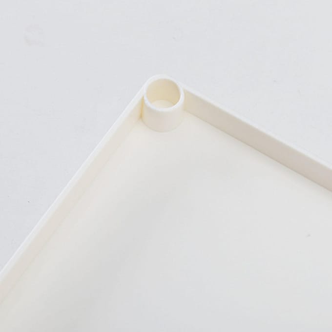 Dubbellaags Desktop Opbergrek Moderne Stijl Grote Capaciteit Kantoor Opbergplank voor Make-up en white