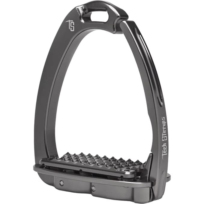 Tech Stirrups Veiligheidsbeugels Tech Stirrups Venice Dressage Plus Donkergrijs