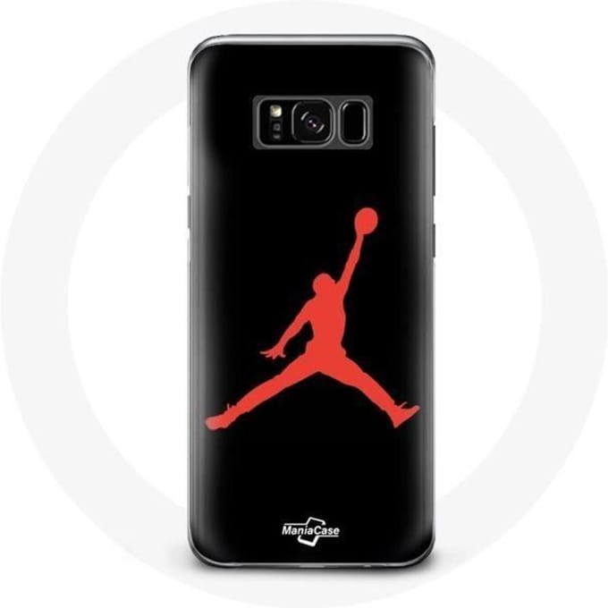 Coque pour Samsung Galaxy S8 plus Air Jordan Logo Rouge