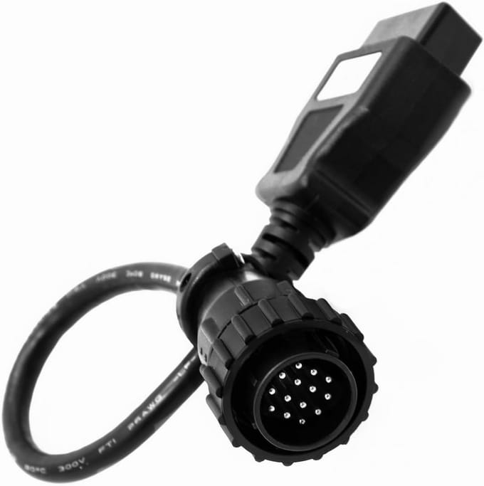 OBD2 Adapterkabel - Diagnosekabel Benz VW - Auto Diagnose - 14 Pin naar 16 Pin - 21.3 cm - Zwart