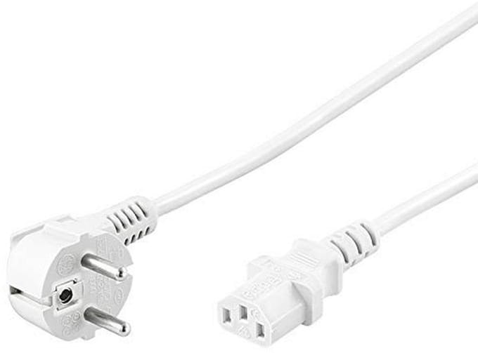 Netsnoer 230V 0,5m Geaard C13 Stroomkabel