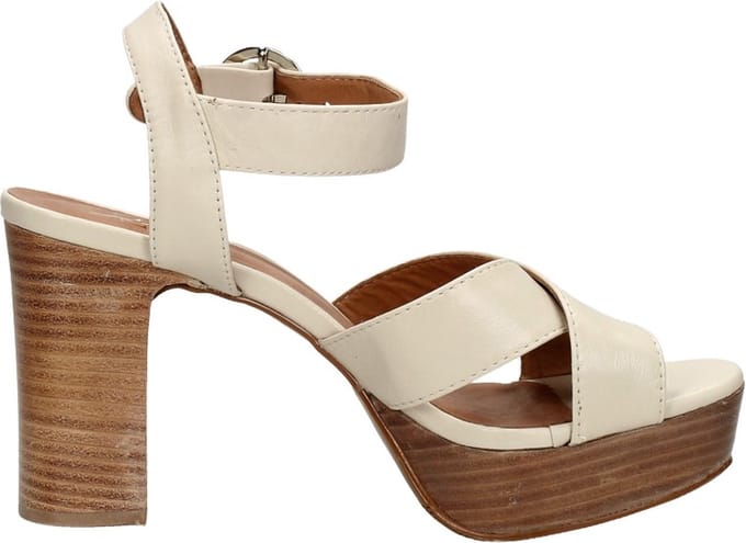 Tango Lou 3-C Sandalen Hak - Gebroken wit - Maat 37