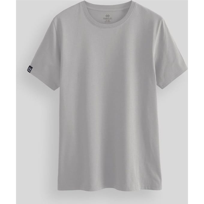 Heren Katoen Elastaan Rundhals T-shirt