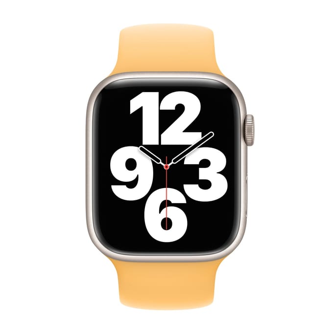 Apple Siliconen solobandje voor de Apple Watch | 38/40/41/42 mm - Maat 3 - Sunglow