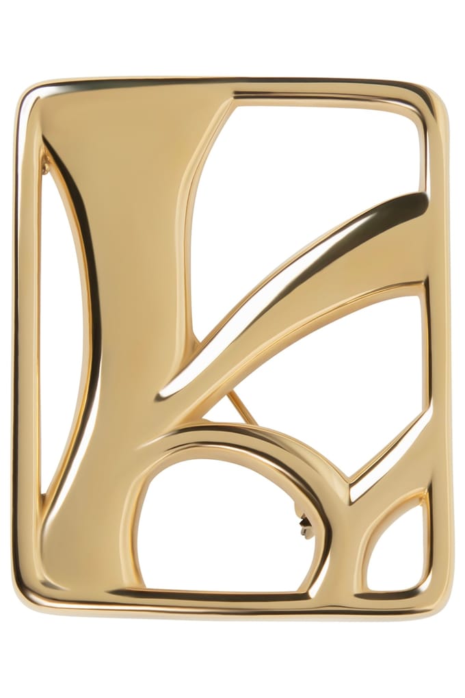 VIVEH Monogram Brooch Gold Taglia: OS | Spille Outlet | Donna | Giallo