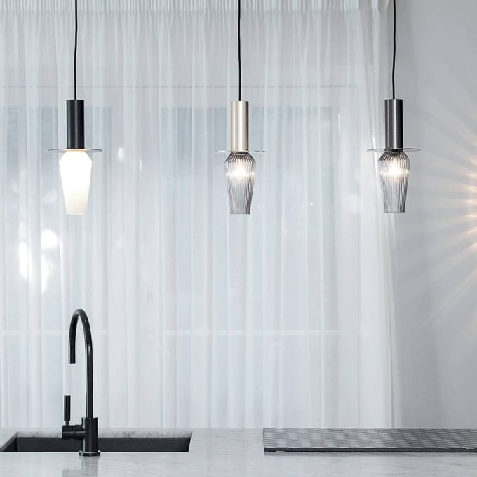 DESIGN BY US Harakiri hanglamp, goud/rookgrijs